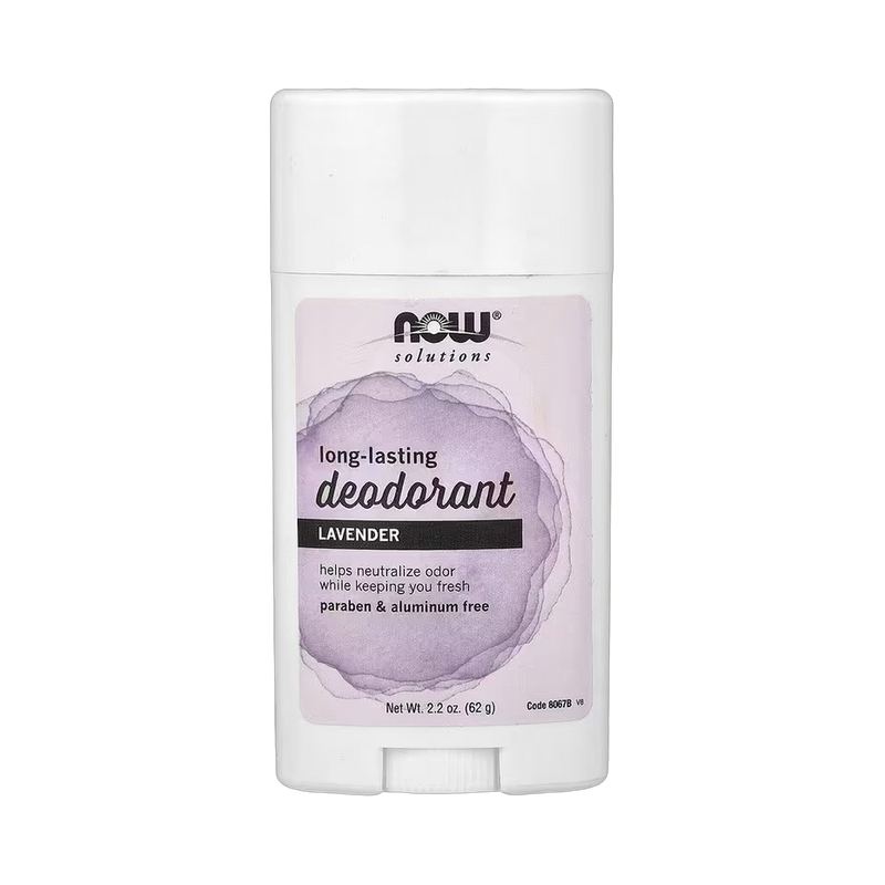 NOW Foods Long-Lasting Deodorant, Lavender, 2.2 oz