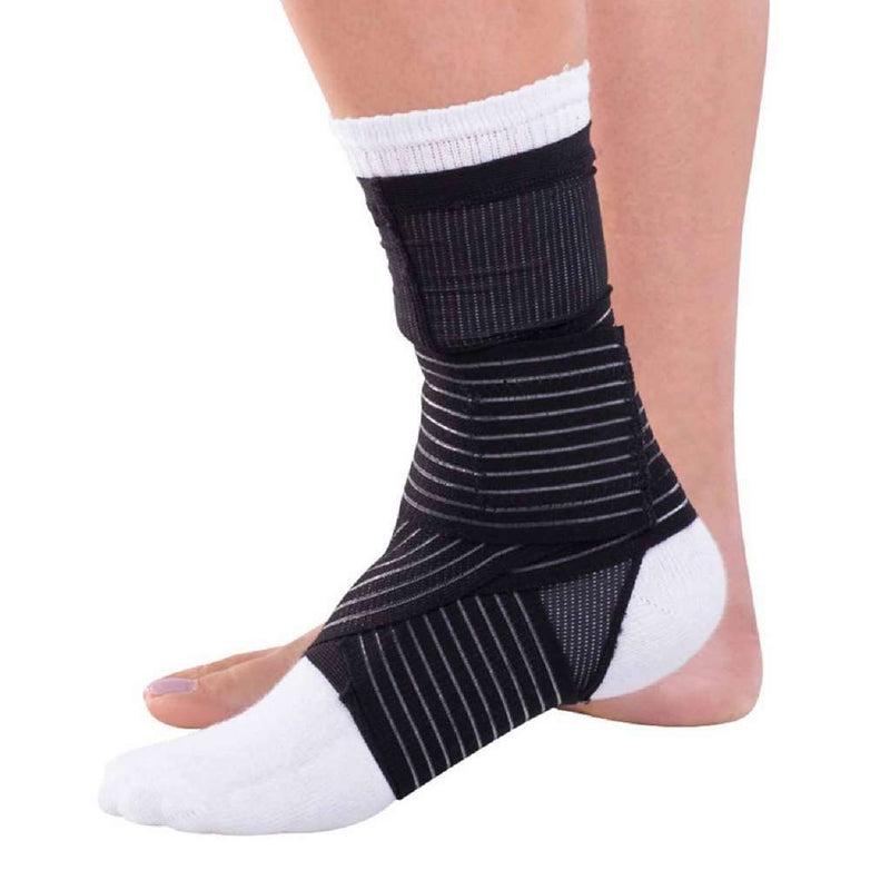DonJoy Advantage Figure 8 Ankle Sleeve, Small, Black