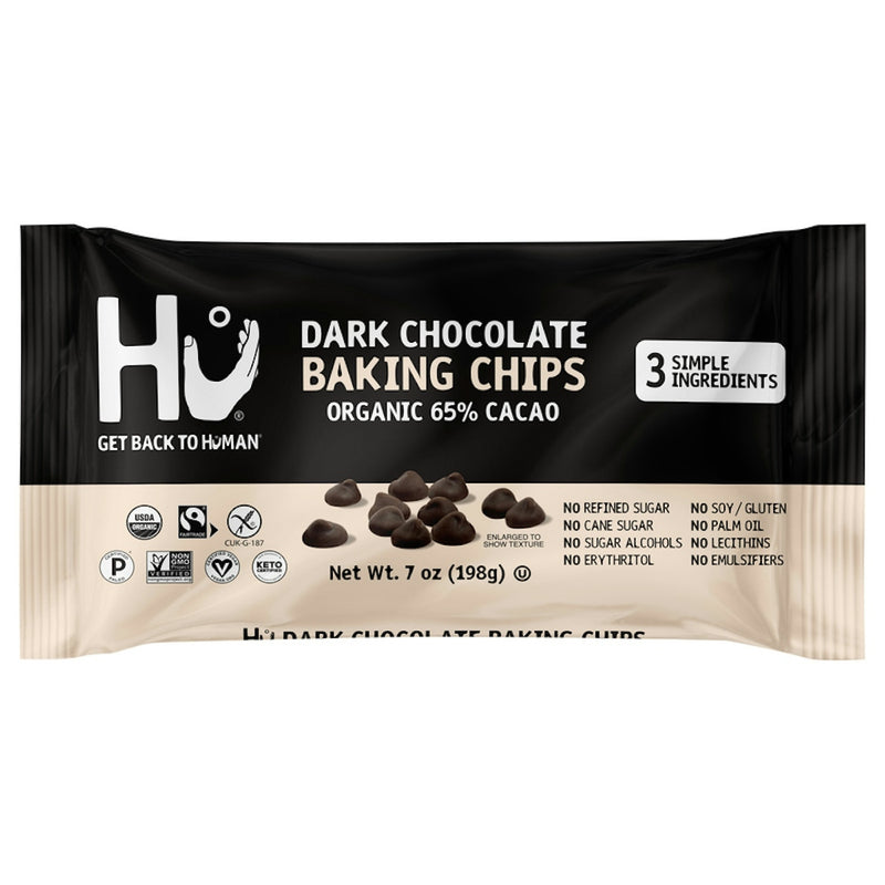 Hu Kitchen 65% Cacao Baking Dark Chocolate Chips, 7 oz
