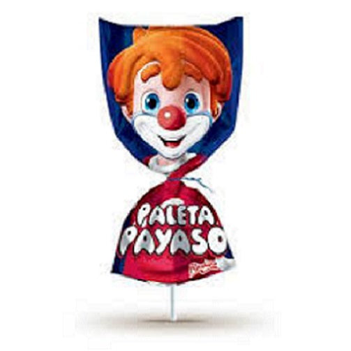 Ricolino Paleta Payaso Marshmallow Pops with Chocolate Flavored Coating 1.58 Oz.