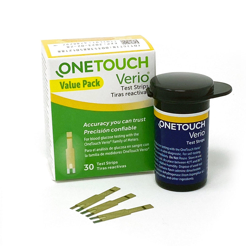 OneTouch Verio Flex Blood Glucose Test Strips, 30 ct