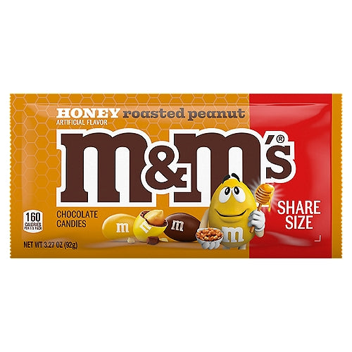 M&M's Honey Roasted Peanut Chocolate Candy 3.27 oz