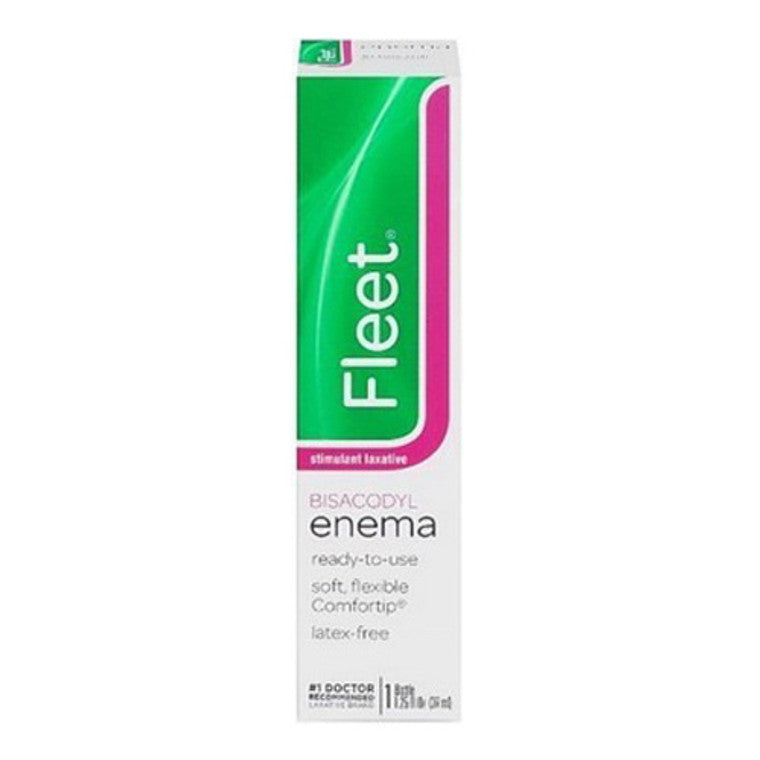 Fleet Mini Enema Bisacodyl Stimulant Laxative, Travel Size, 1.25 fl oz