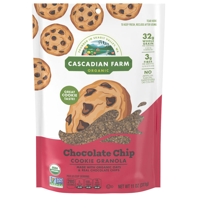 Cascadian Farm Chocolate Chip Cookie Granola, 11 oz