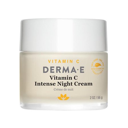 Derma E Vitamin C Night Cream with Hyaluronic Acid, 2 oz