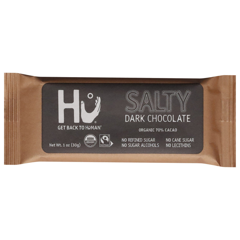 Hu Organic Salty Dark Chocolate Bar, 30 g