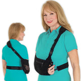 Vive Advanced Arm Sling with Stabilizing Hip Strap, Adjustable 17"-20", Black
