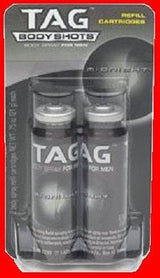 TAG Midnight Body Spray for Men, 2 Refills