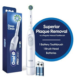 Oral-B ProClean Battery Electric Toothbrush - Deep Clean White