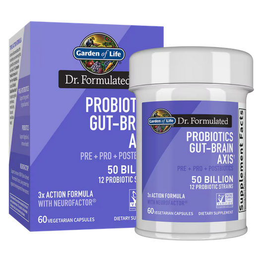 Garden of Life Dr. Formulated Gut-Brain Axis Probiotics Vegetarian Capsules, 60 ct