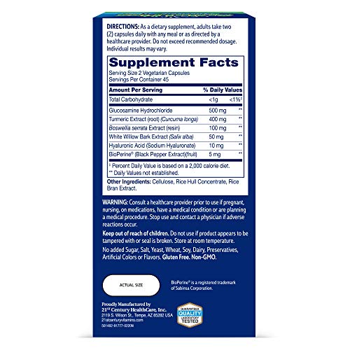 21st Century Arthri-Flex Advantage + Turmeric, 90 Veg Caps