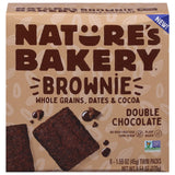 Nature's Bakery Double Chocolate Brownie Bars, 6 ct
