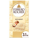 Ferrero Rocher White Chocolate Hazelnut Candy Bar - 3.1 Oz