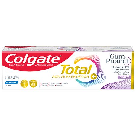 Colgate Total Active Prevention Gum Protect Whitening Toothpaste - Mint - 3.0oz