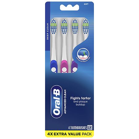 Oral-B Indicator Contour Clean Soft Toothbrushes, 4 ct
