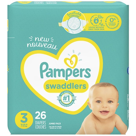 Pamper's Swaddlers Jumbo S3 Diapers 26ct