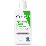 CeraVe Hydrating Face Wash with Hyaluronic Acid and Glycerin for Normal to Dry Skin - 3 Fl Oz