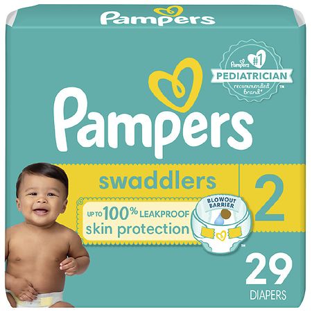 Pamper's Swaddlers Jumbo S2 Diapers 29ct