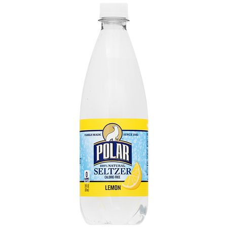 Polar Seltzer Water Lemon 20oz