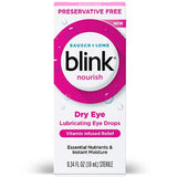 Blink Nourish Hydrating and Lubricating Eye Drops for Dry Eyes - Preservative Free - 0.33 fl oz