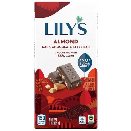 Lily's Dark Chocolate Almond Sugar Free 3Oz