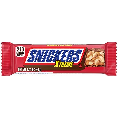 Snickers Xtreme Peanut and Caramel Chocolate Bar 1.55 oz