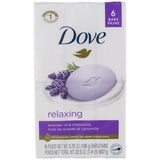Dove Beauty Bar Soap, Lavender & Chamomile, 3.75 oz, 6 Bars