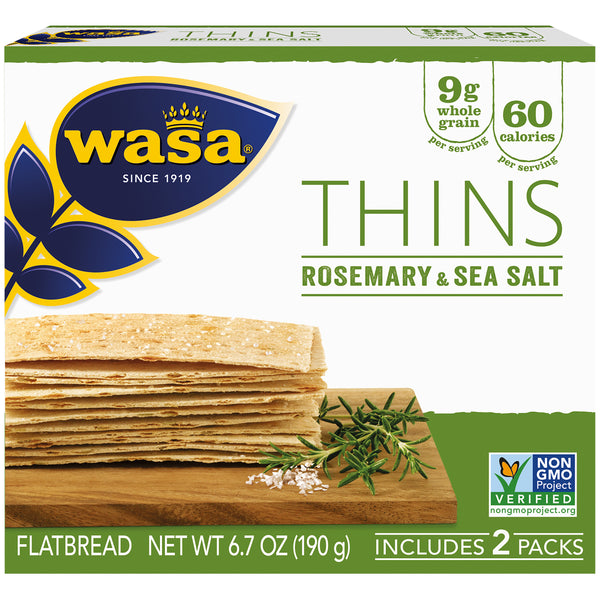 Wasa Thins Rosemary & Sea Salt 6.7 Oz
