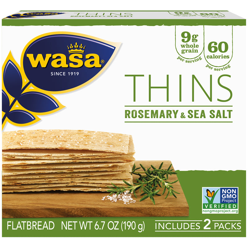 Wasa Thins Rosemary & Sea Salt 6.7 Oz