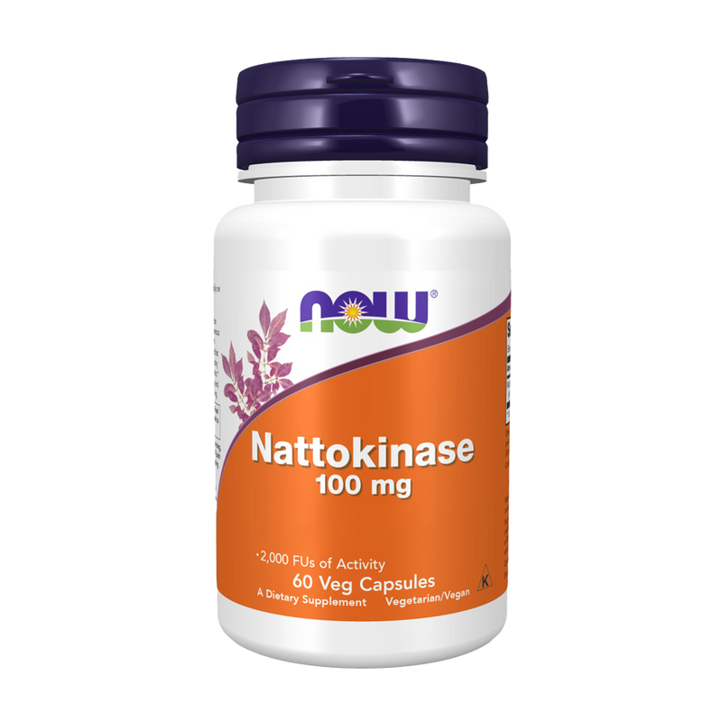 NOW Foods Nattokinase 100 mg, 60 Veg Capsules