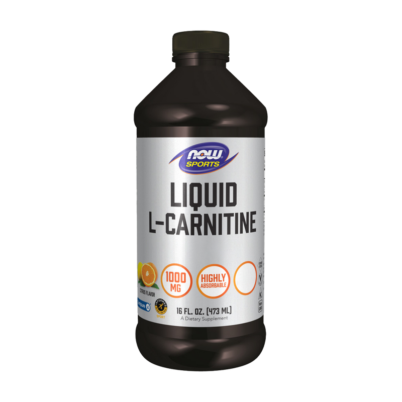 NOW Foods L-Carnitine Liquid 1000 mg, Citrus, 16 fl oz