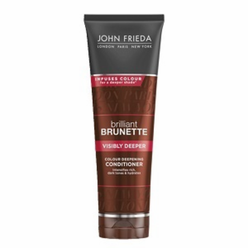John Frieda Midnight Brunette Color Deepening Conditioner, 8.3 Oz