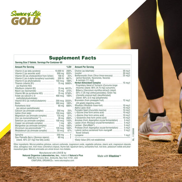 Nature's Plus Soflife Men Multivitamin 120 Tablets