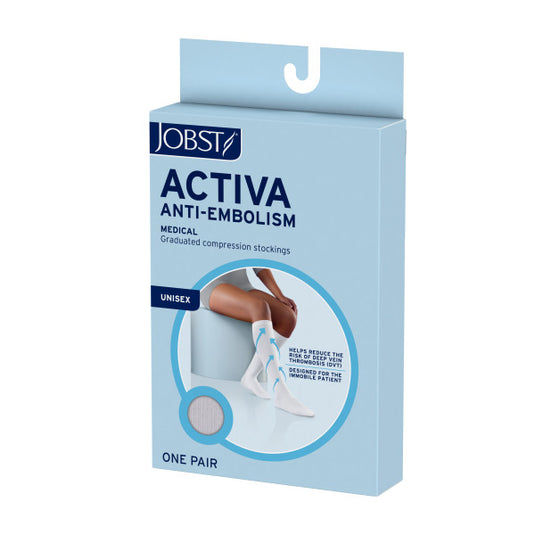 Jobst Activa Compression Socks, White, X-Large, 1 Ct