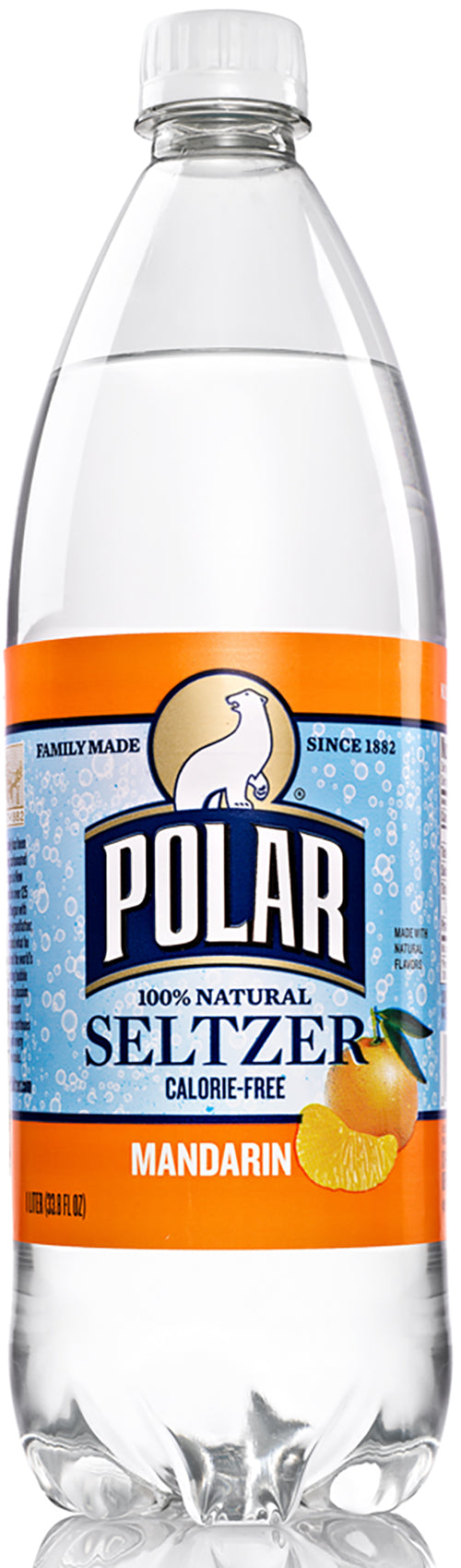 Polar Seltzer Mandarin Water, 33.8 oz