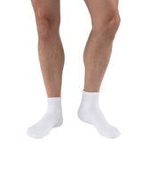 Jobst SensiFoot Diabetic Mini-Crew Compression Socks, Closed Toe, 8-15 mmHg, White, X-Large