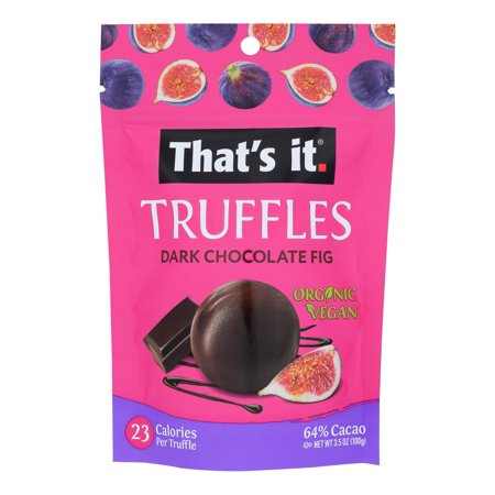 That's It Truffles Dark Chocolate Fig 3.5 Oz
