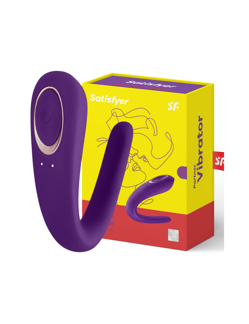 Satisfyer Double Classic Partner Vibrator, Purple