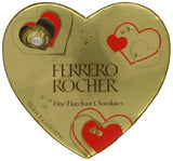 Ferrero Rocher Fine Hazelnut Milk Chocolate Heart Gift Box, 10 Piece, 4.4 oz