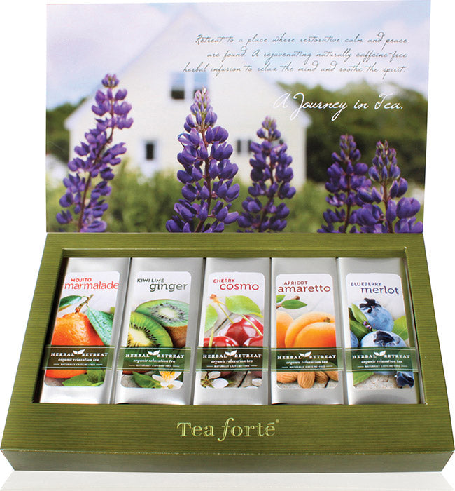 Tea Forte Herbal Retreat Tea Sampler, 15 Pouches