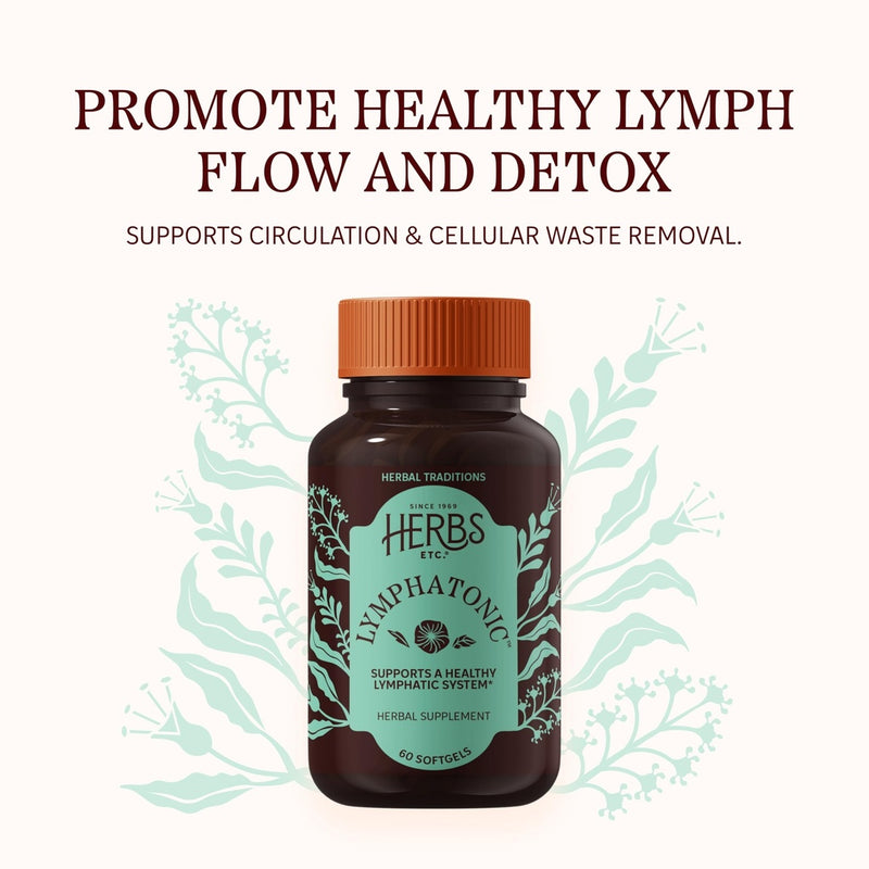 Herbs Etc. Lymphatonic Softgels, 60 Count