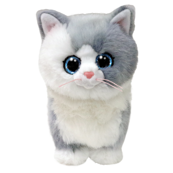 TY Beanie Baby Furley the Old Gray Cat 6 inch