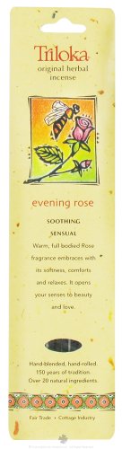 Triloka Original Herbal Incense, Evening Rose, 10 Sticks