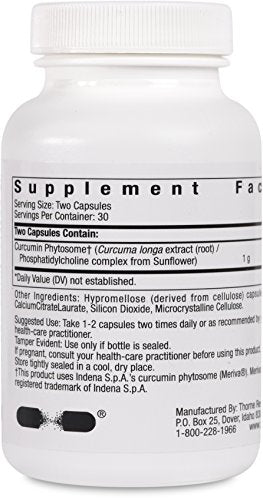 Thorne Curcumin Phytosome Meriva 500 mg 60 Capsules