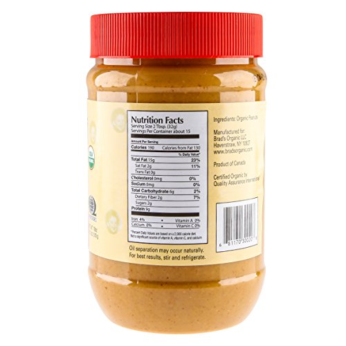 Brad's Organic Crunchy Peanut Butter 18oz