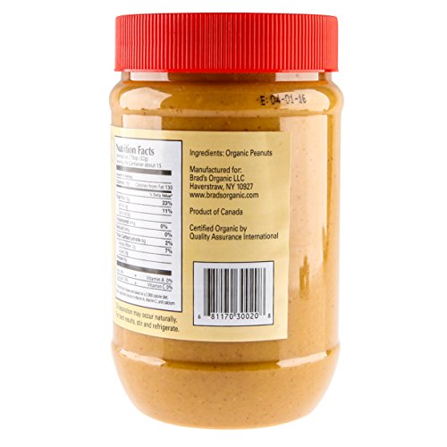 Brad's Organic Crunchy Peanut Butter 18oz