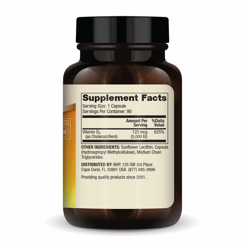 Dr. Mercola Liposomal Vitamin D3, 5,000 IU, 90 Capsules
