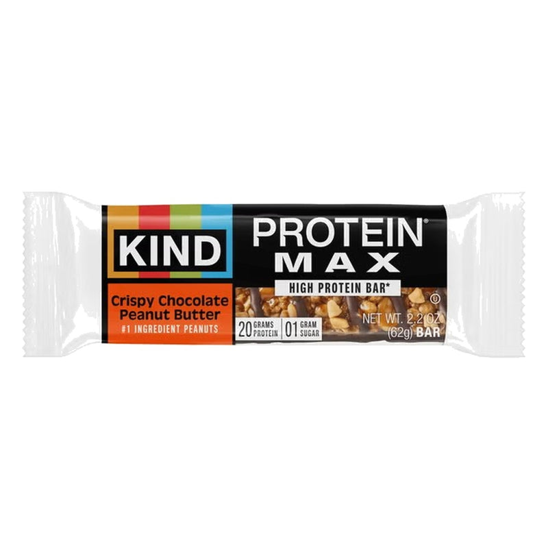 Kind Protein Max Crispy Chocolate Peanut Butter Protein Bar, 2.2 oz