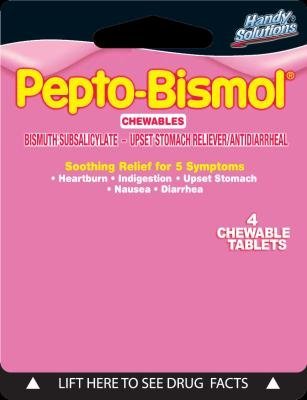 Pepto Bismol Chewable 4 Tablets