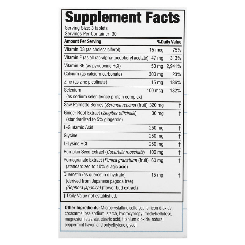 Prostate With Saw Palmetto Tablets 90